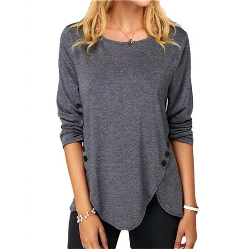 65%Polyester 35%Cotton Lady Ms Long Sleeve T-Shirt Garment Burnt-out Long  Sleeve Adults Modal T-Shirts Women Gentlewoman - China Women T Shirt and  Lady T Shrit Shirts price